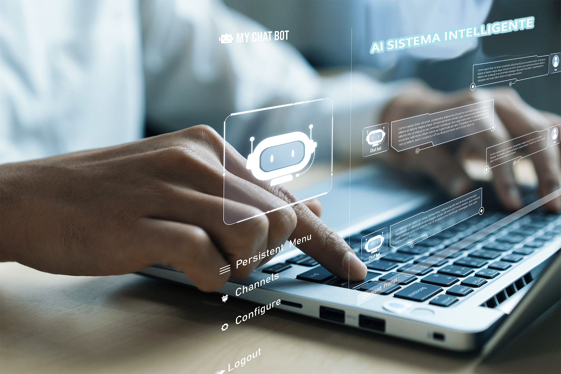 Schema che mostra la differenza tra un chatbot rigido e un sistema flessibile nel confronto chatbot vs agente AI.