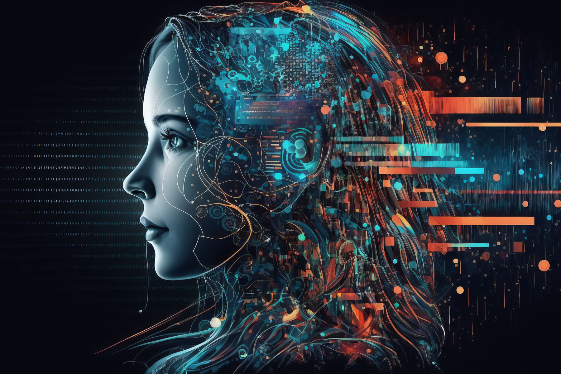Schema del principio funzionamento intelligenza artificiale che mostra l'evoluzione dalla previsione di parole alla generazione di concetti.
